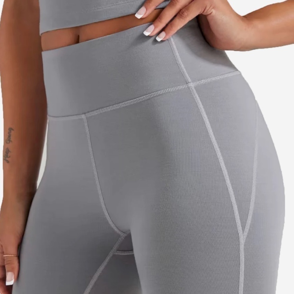 NWT Allbirds Womens Natural Bike Shorts Merino Wool Blend Grey - Picture 5 of 10
